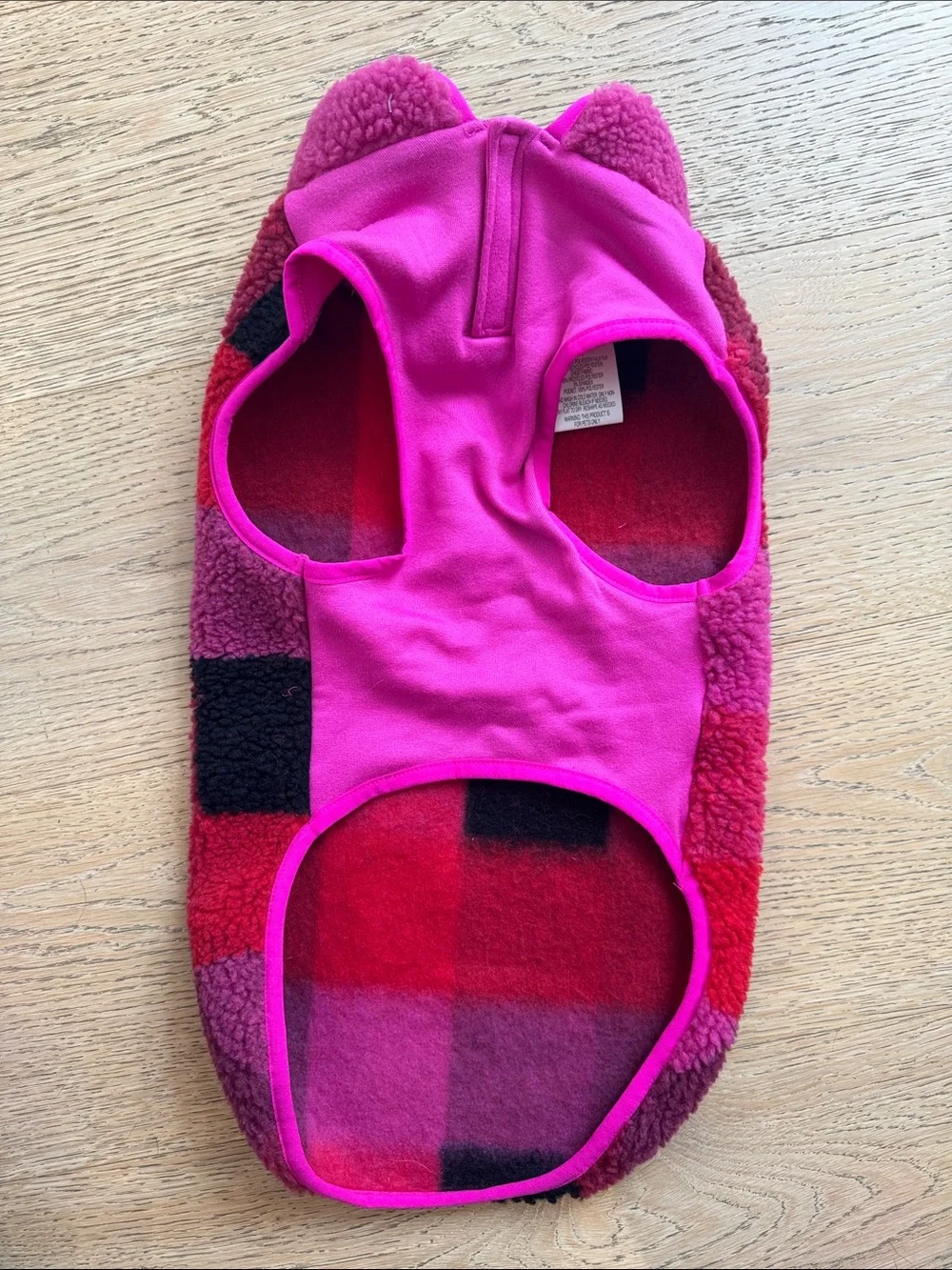 Boots & Barkley Pink and Red Patchwork Kids Fleece Jacket